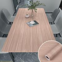 Tapis peint en vinyle autoadhésif à grains de bois en relief texturé géométrique pour la décoration de meubles