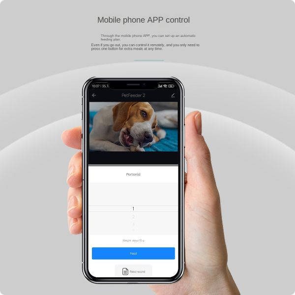 Wholesale Eco-Friendly Modern Plastic Intelligent Automatic Pet Feeder Mobile Timing Quantum Remote Control Voice Video Features