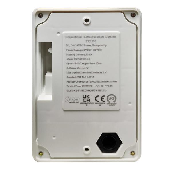Beam Smoke Detector Temperature Range -10°C to 50°C Optical Beam Smoke Detector for Customized Applications Photoelectric Beam Detector