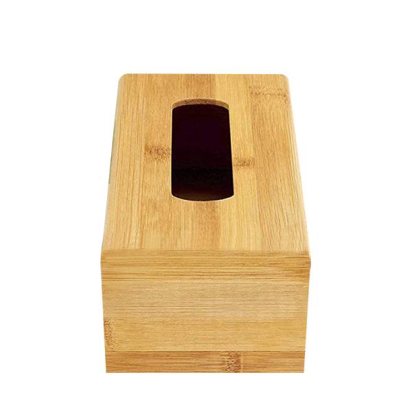 Бамбуковая бумага 21*14*8CM Экологически чистые тканевые коробки прямоугольное дерево