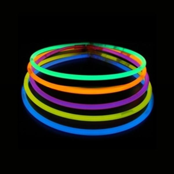 8-12 Hours Glow Time Assorted Colors Chemical Glow Stick Necklace for 2022 Party Favor