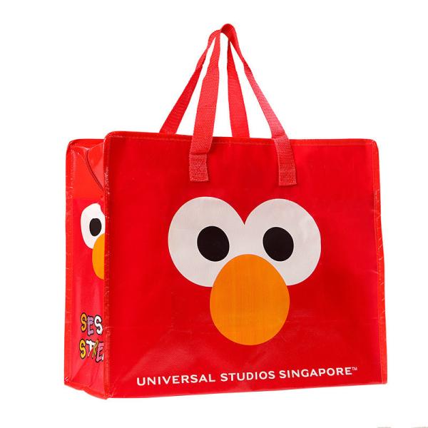 Red Laminated PP Handle Promotional Non Woven Packaging Bags