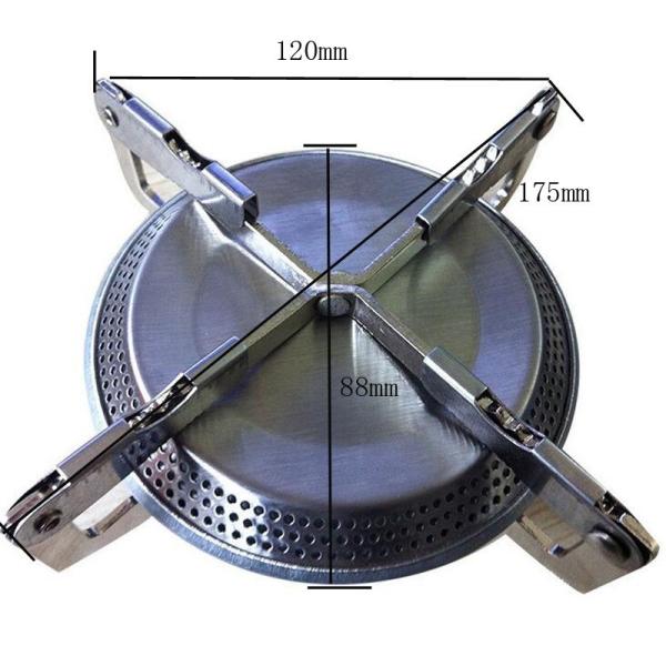 Outdoor Mini Camping Gas Stove with Stainless and Copper Portable Folding Gas Oven