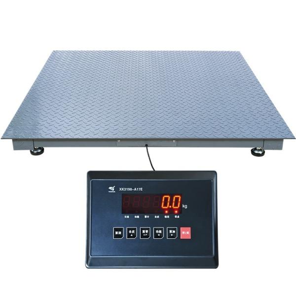 Balance de pesage à plate-forme en acier au carbone Direct Supply 2 * 1,2 mètre 500 kg avec indicateur numérique et alimentation AC/DC