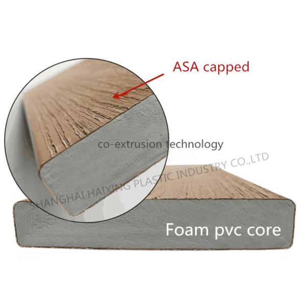 Outdoor Corridor PVC Floor Tiles with Optional Wood Grains and Anti-Slip Feature