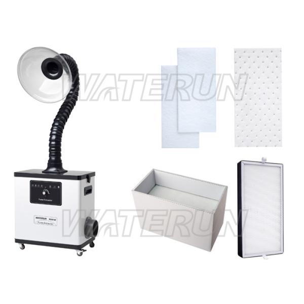 80W Salon Beauty Nail Fume Extractor , 55 dB Fume Extractor System