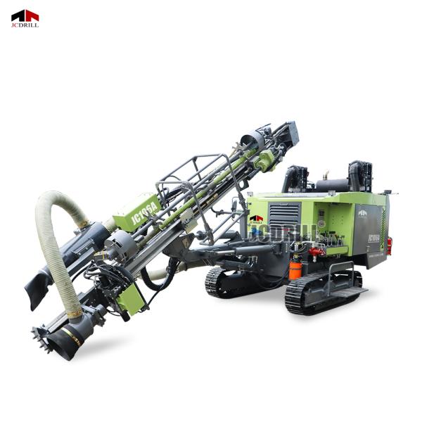 JCDRILL Diesel Engine Crawler DTH Drilling Rig With Integrated Compressor for Rock Blasting