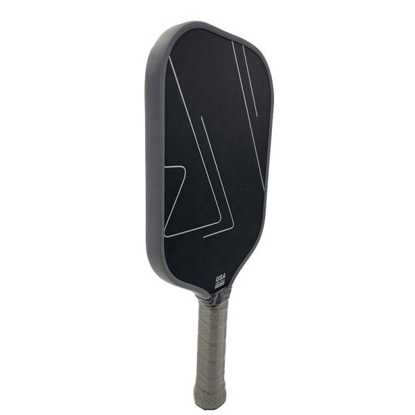 Carbon Fiber Pickleball Paddle Professional Elongated Racket Design 2024 Black Racket