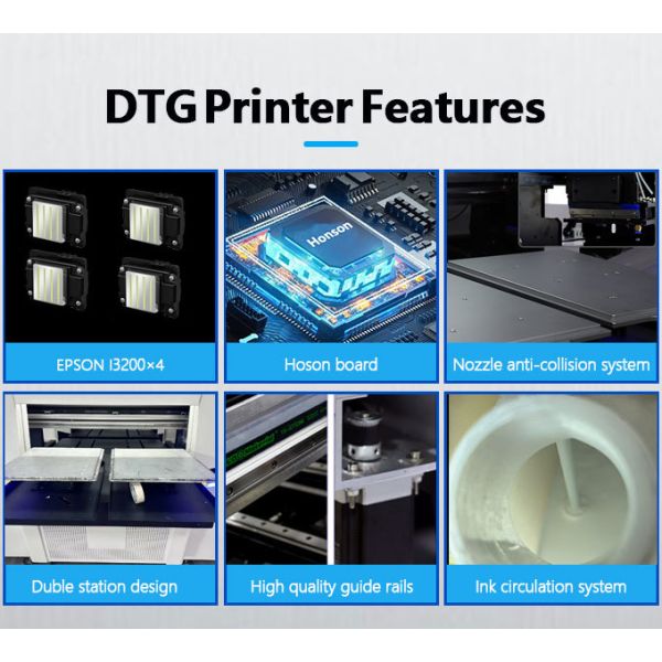 Multi Color Plus White DTG Printing Machine For Hats Bags / Apparel