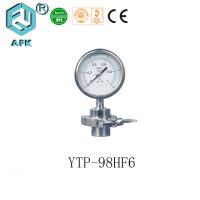 Indicateur de pression rempli d'huile d'acier inoxydable 98mm sanitaires avec le joint de diaphragme