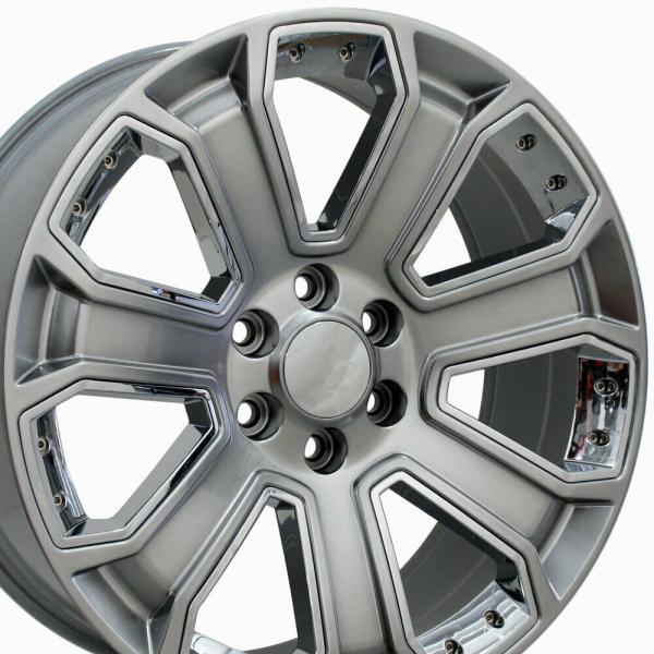 22 X 9 Chrome Wheels Chevrolet Silverado GMC Sierra Replica Rims 5661