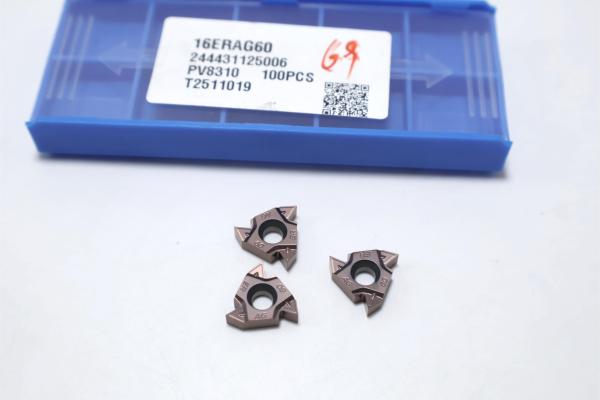 55DEG External Indexable Carbide Insert High Strength Thread Cutting Inserts Partial Profile PVD Coated 16ERAG55 16ERAG60