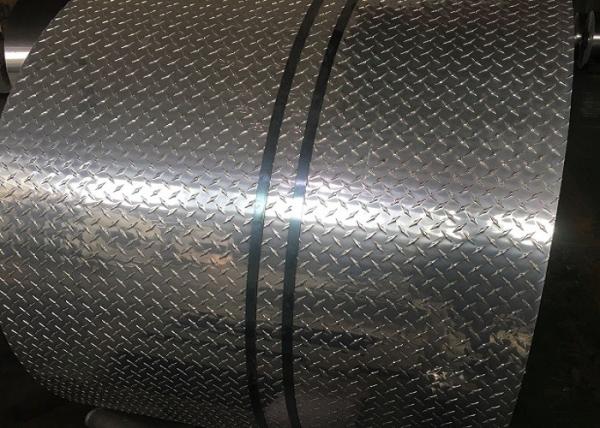 3003 5052 Aluminium Checker Plate Sheet / Coil Aluminum Diamond Plate Sheets