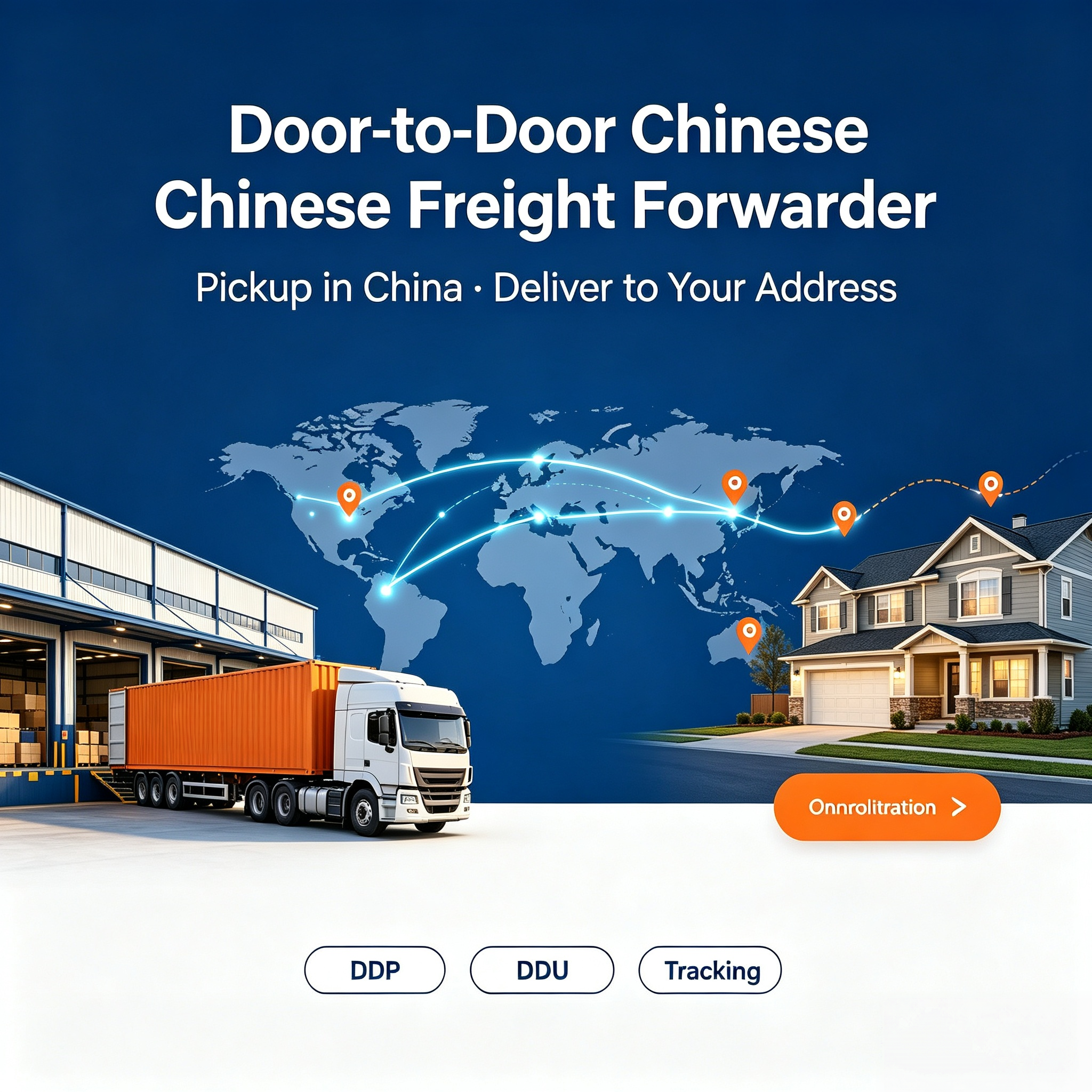 Door To Door Chinese Freight Forwarder Sea And Air Freight Forwarding Customs Clearance