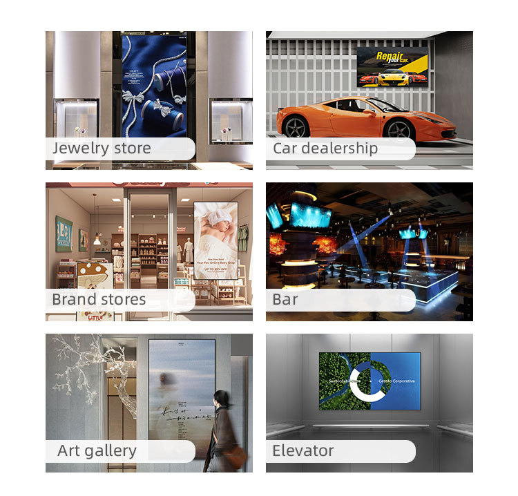 High Quality LCD Advertising Digital Signage Display Full Screen