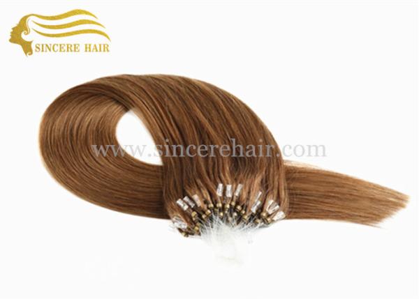 55 CM Micro Ring Hair Extensions - 22 1.0 G Brown Micro Links Loop Hair Extensions For Sale