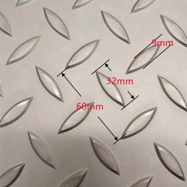 SUS304 SUS316L Нержавеющая сталь Алмазный чекированный лист нескользящая рельефная плита 3*1500*3000 мм