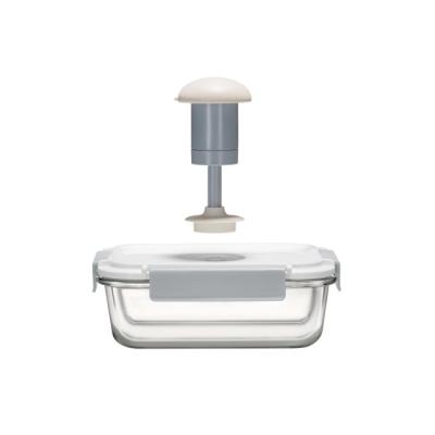 Durable Meal Prep Glass Food Containers With Vacuum Manual Pump Leakproof