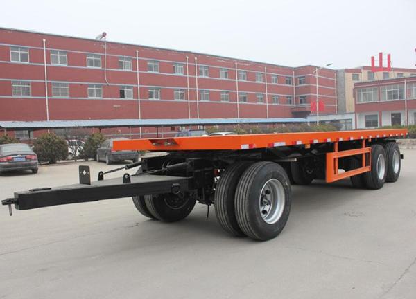 Full Trailer For Timber And Bulk Cargo Towing 1.5m Truck Trailer Transport