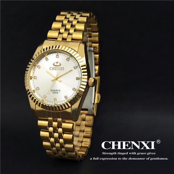 IPG04A7D Sport Watch Curren Trendy Style Watches Gold Black White Stainless Steel Watch