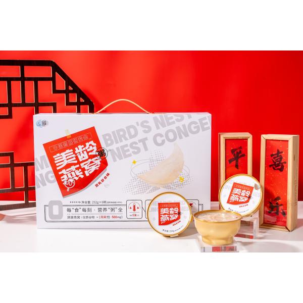 Мелинг Птичье гнездо Каша Красочный тоник Импортируемые индонезийские птичьи гнезда прослеживаются