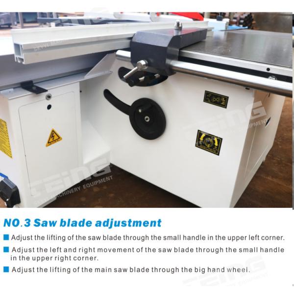 Precision Panel Saw MJ6130TY with 7000/8000 rpm Scoring Saw Spindle Speed and 4KW Motor