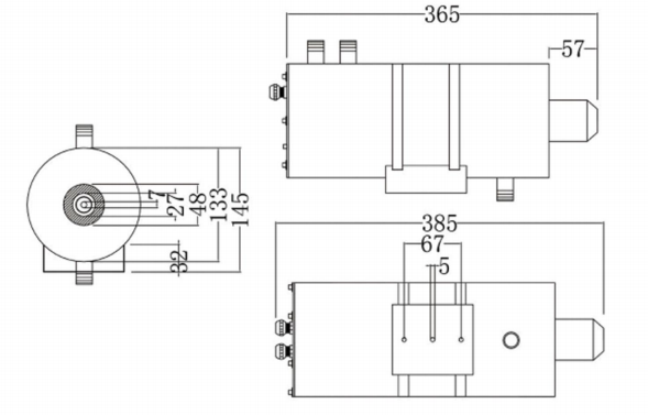 Endoscopic Short Pinhole High-temperature Resistant Air-water Cooled Camera