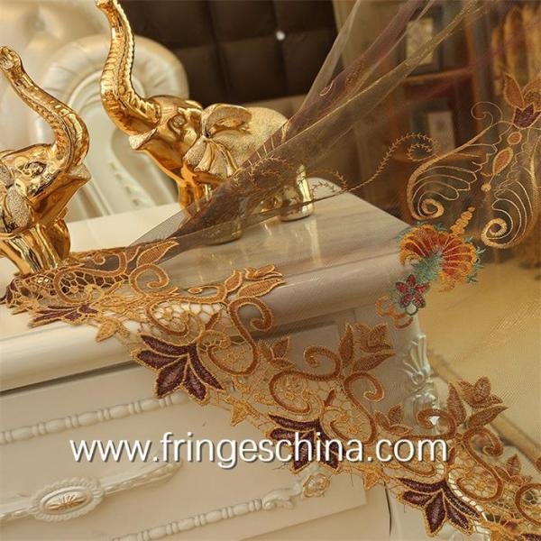 European Style Home Textile Blackout Jacquard Embroidery Window Curtain