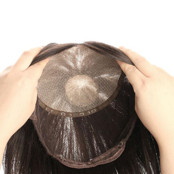 100% Unprocessed Raw Virgin Brazilian Straight Natural Woman Human Hair Silk Top Base Wigs