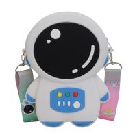 Bolsa de lápis de silicone de astronauta Bpa Grátis para Papeleria Armazenamento de materiais escolares Caixa de lápis de desenho animado Maquiagem Saco Para Crianças