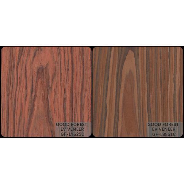 Engineered Veneer Santos Rose Wood Crown Cut Customized Service