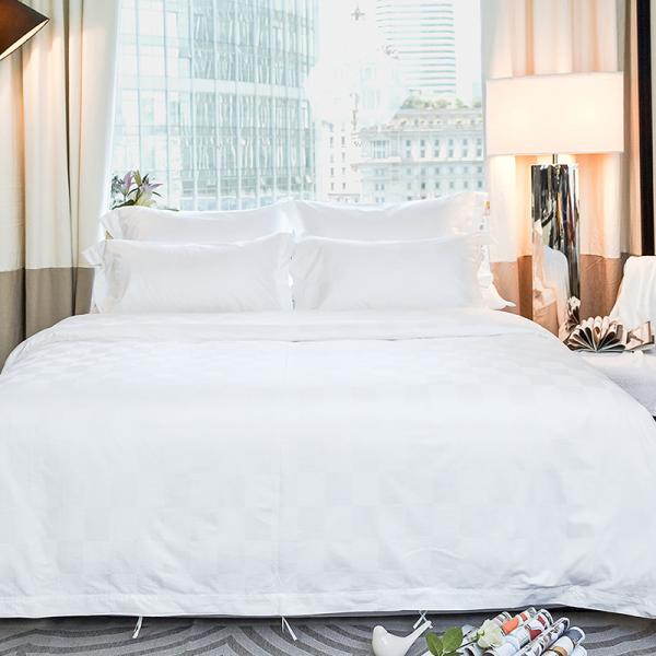 100% cotton hotel and home luxury bedding sets white jacquard hotel cotton comforter set bed sheet