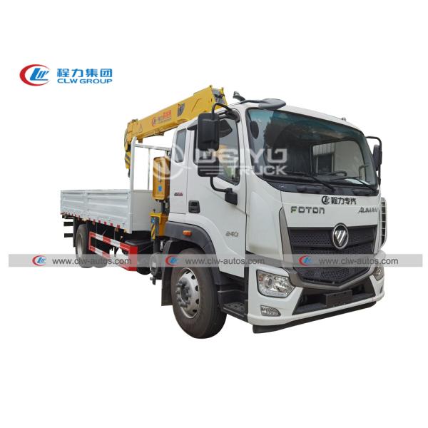 Tangon hydraulique de Crane Double H de camion de Foton 6t levant la taille de levage du camion 15m