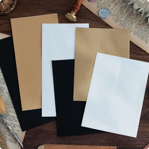 Vintage Kraft Paper Envelopes For Letter Writing Invitation Gift Card Packaging