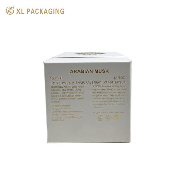 XL Packaging Custom Packaging Box Factory Luxury Perfume Paper Box Gift Box White Hot Stamping Custom Logo Lid And Base Box