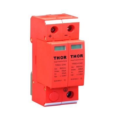 PV surge protection device dc lightning arrestor 800v dc lightning solar surge protector