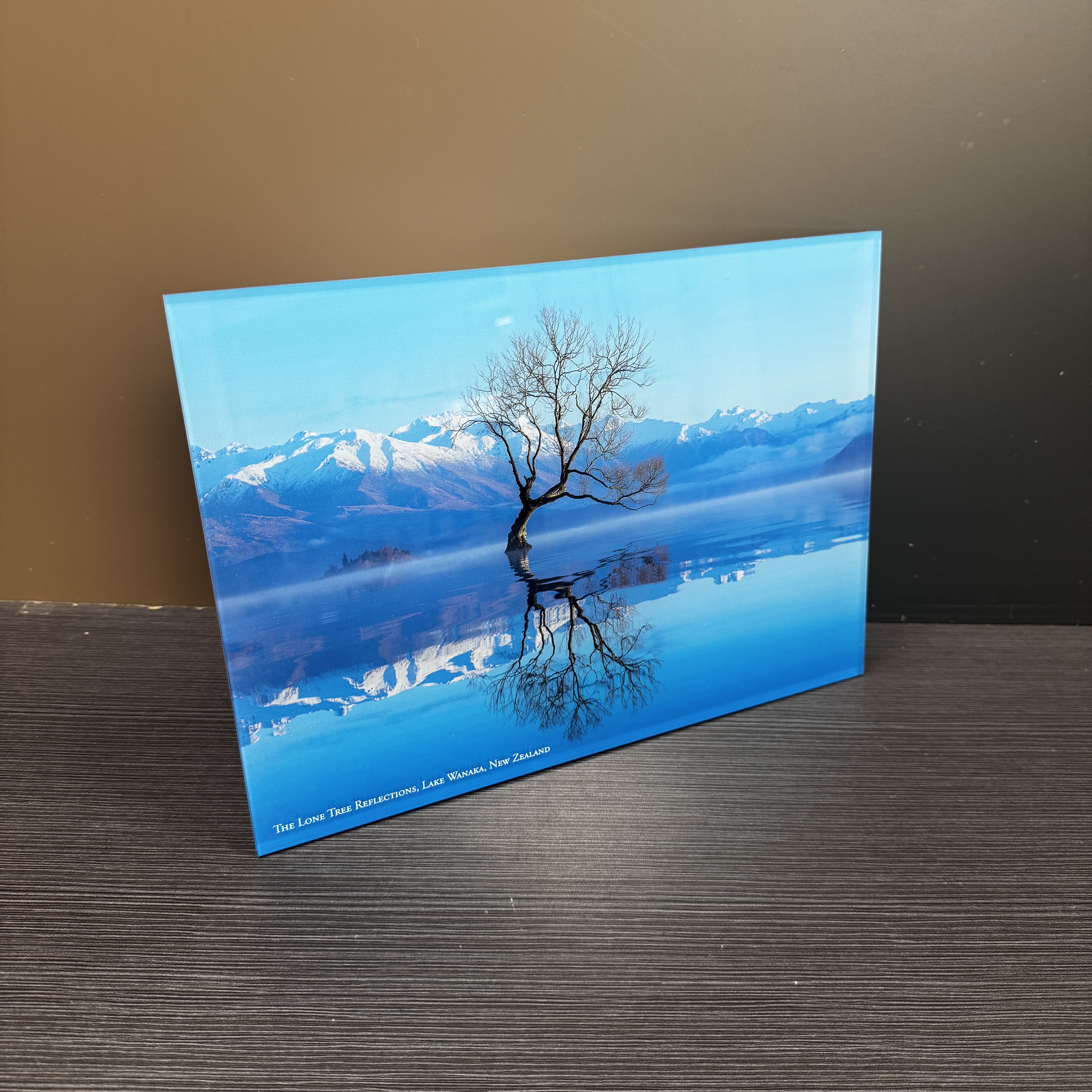 Clear Solid Acrylic Photo Block Frame Square For Tabletop Perspex Photo Block