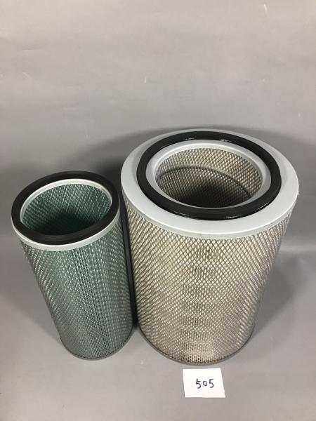 Heavy equipment air filters of excavator HITACHI 600-181-1600 AF1862M P526428 for EX300-2/3