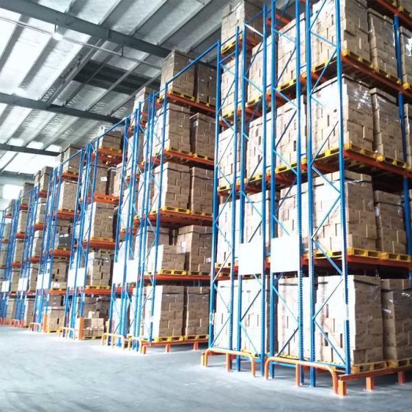 Adjustable Levels Powder Coated Selective Pallet Racking with 4000 kg Load Capacity Warehouse Storage System