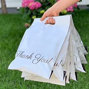 Mailing Envelopes, Shipping Bags for Clothing, Handle Shipping Bags 3 Mil Pretty Thick Self Adhesive Mailing Envelopes
