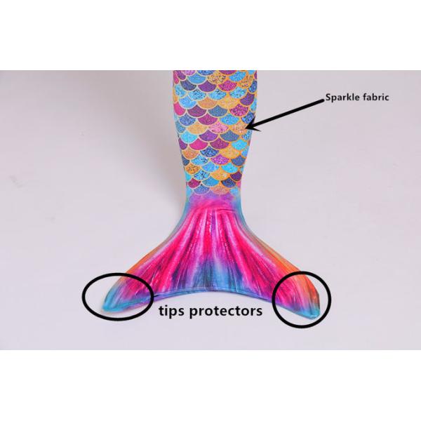 Breathable Childrens Mermaid Tails , Girls Mermaid Tail Swimsuit Princess Costumes