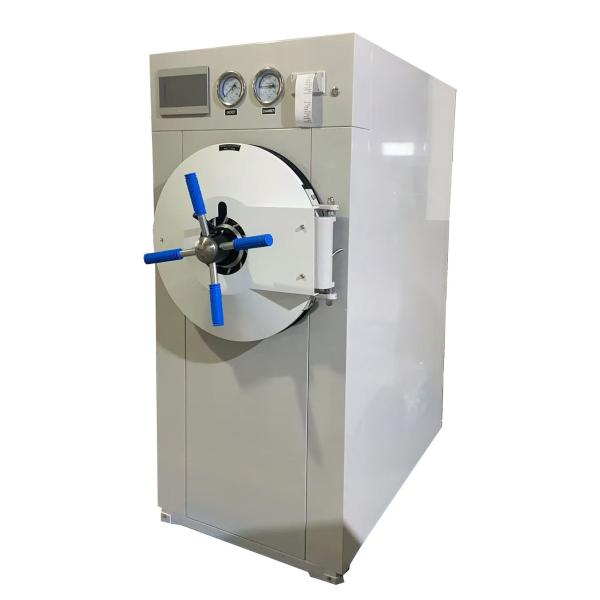 Cylindrical Automatic Steam Sterilizer With Hand Wheel Door