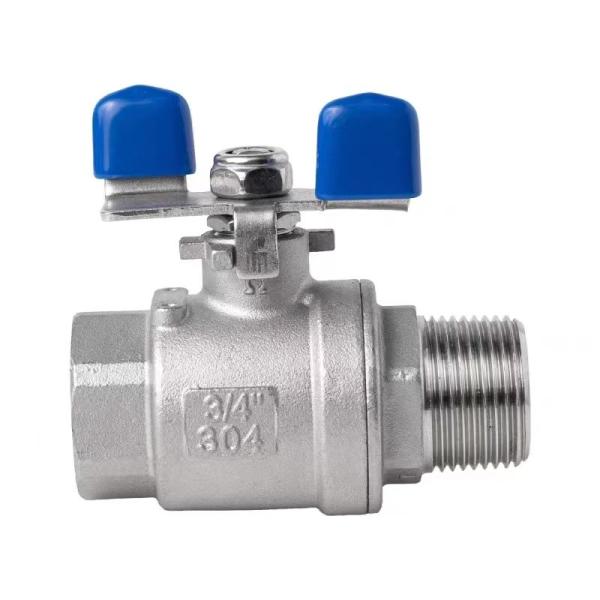 Manual Stainless Steel 2PC Ball Valve with Butterfly Handle Model NO. Q11F-16/64P