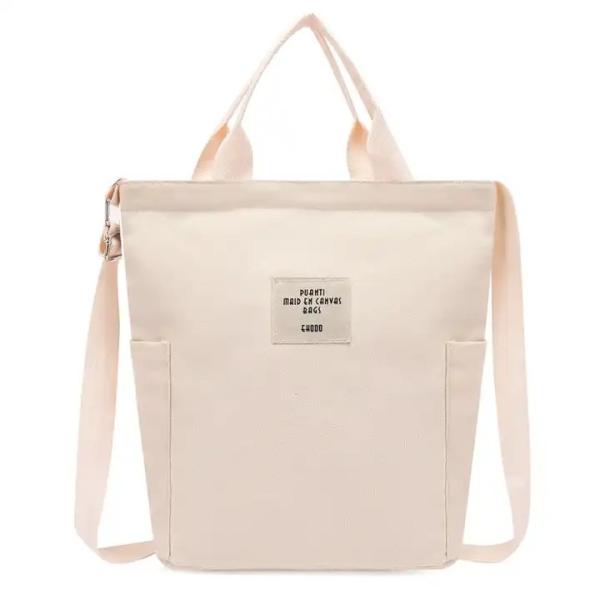 Full Color Custom Summer Canvas Crossbody Messenger Bag With Grommet Handle