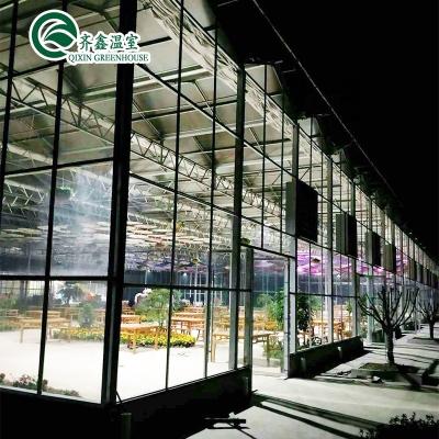 Galvanized Steel Structure Venlo Glass Greenhouse for Growing Vegetable Fruits Flowers