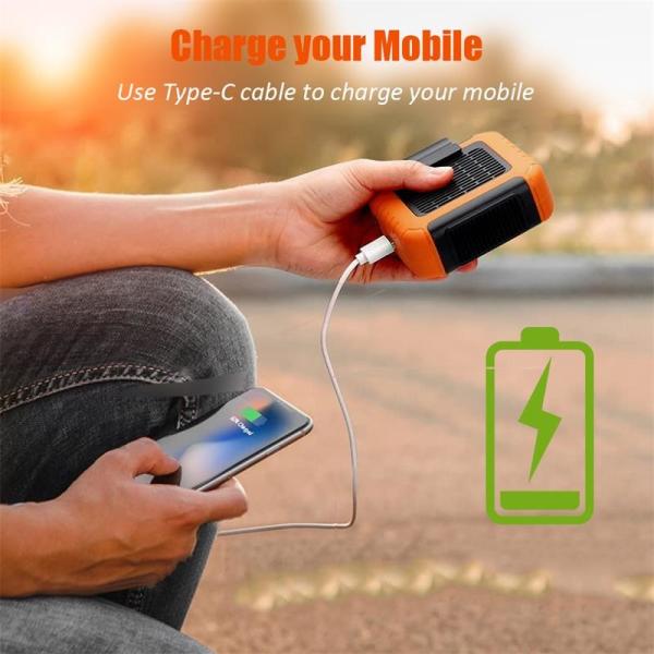Alojamento a pilhas exterior do ABS TPU de Mini Waist Fan 6000mah