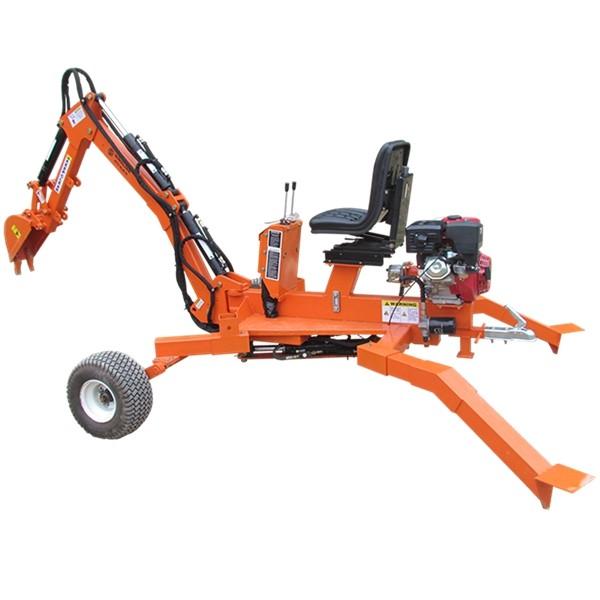 Portable Mini Towable Backhoe Excavator Backhoe Loader 2500mm