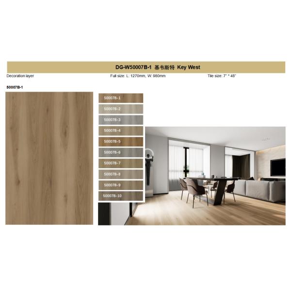 Ядр SPC Key West Burlywood GKBM DG-W50007B-1 деревянного щелчка зерна твердое