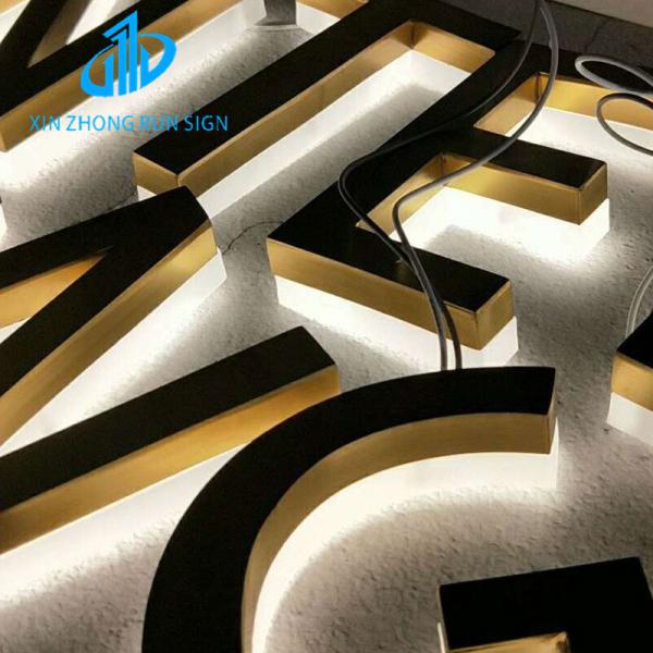 exterior illuminated backlit letter open outdoor solar led sign