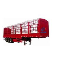 Semiremolque de transporte de mercancías de 50 toneladas con cerco de resorte de hojas /Pin Kin 2''/3.5' Tipo de perno